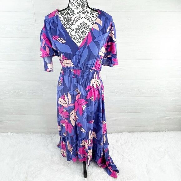 Anthropologie Abel The Label Santa Cruz Floral Flutter Dress - Picture 1 of 8